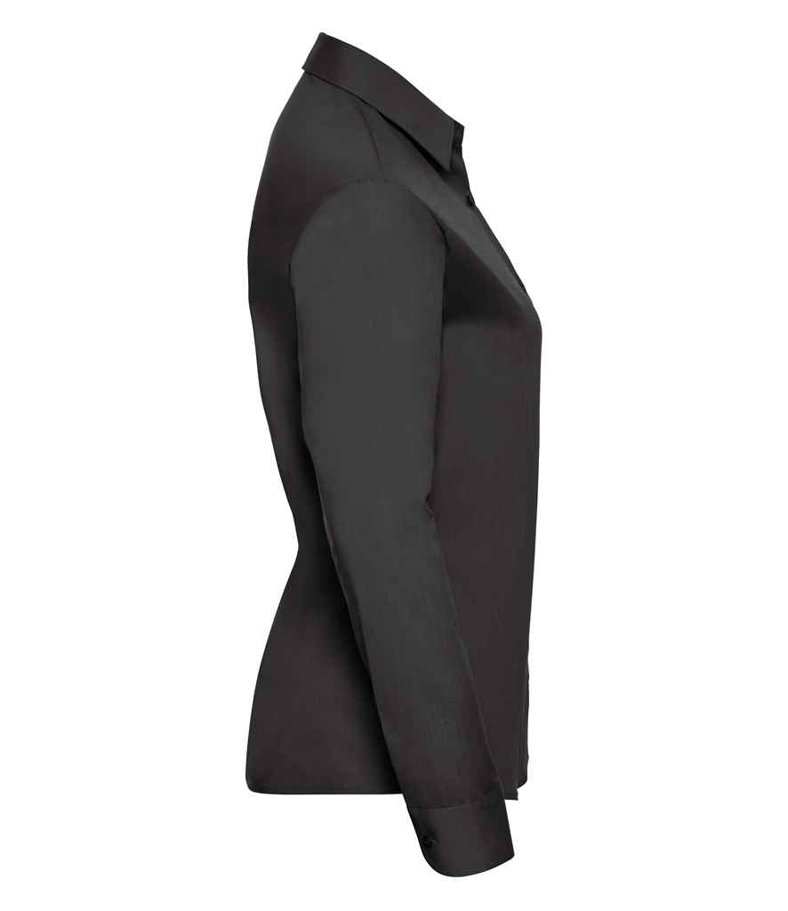 Russell Collection - Ladies Long Sleeve Easy Care Poplin Shirt