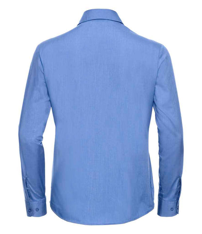 Russell Collection - Ladies Long Sleeve Easy Care Poplin Shirt - Pierre Francis