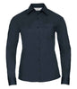 Russell Collection - Ladies Long Sleeve Easy Care Poplin Shirt - Pierre Francis