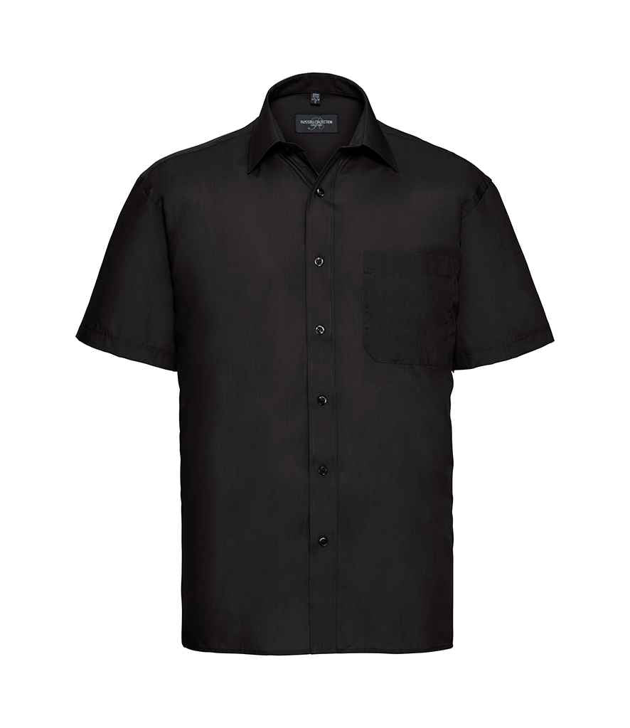 Russell Collection - Short Sleeve Easy Care Poplin Shirt