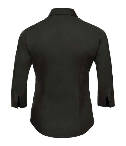 Russell Collection - Ladies 3/4 Sleeve Easy Care Fitted Shirt - Pierre Francis