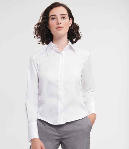 Russell Collection - Ladies Long Sleeve Ultimate Non-Iron Shirt - Pierre Francis