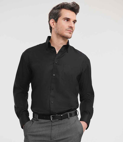 Russell Collection - Long Sleeve Ultimate Non-Iron Shirt - 956M BLK 14.5