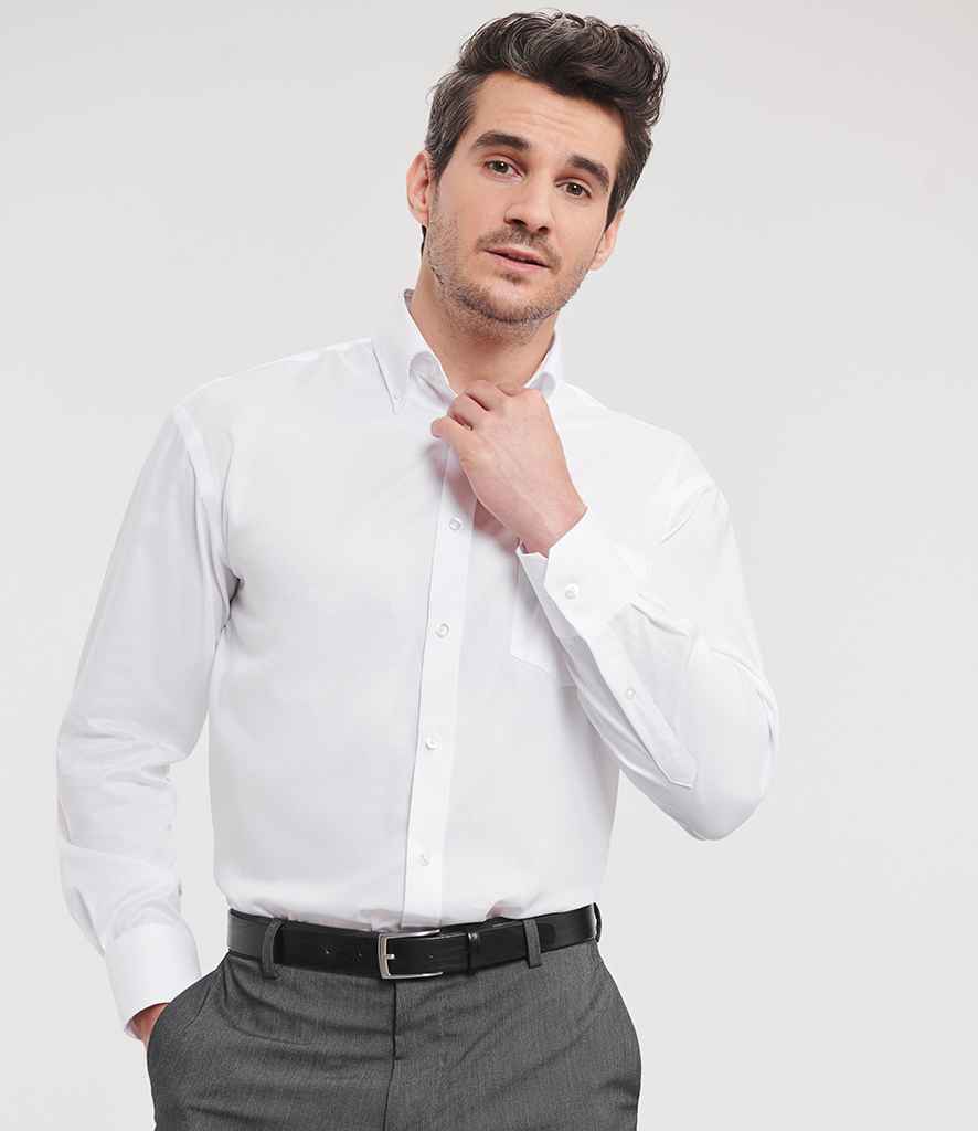 Russell Collection - Long Sleeve Ultimate Non-Iron Shirt - 956M WHI 14.5