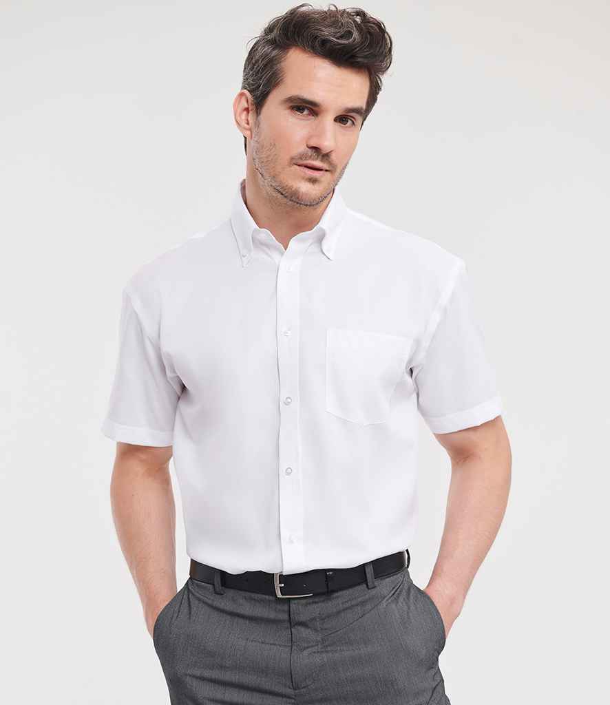 Russell Collection - Short Sleeve Ultimate Non-Iron Shirt - 957M WHI 14.5
