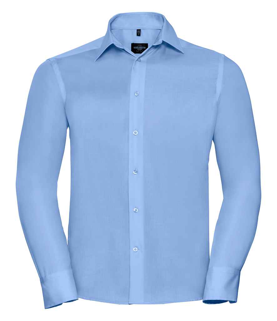Russell Collection - Long Sleeve Tailored Ultimate Non-Iron Shirt - 958M BLK 14.5