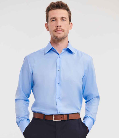 Russell Collection - Long Sleeve Tailored Ultimate Non-Iron Shirt - 958M BSK 14.5