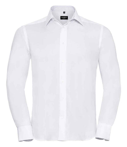 Russell Collection - Long Sleeve Tailored Ultimate Non-Iron Shirt - 958M BLK 14.5