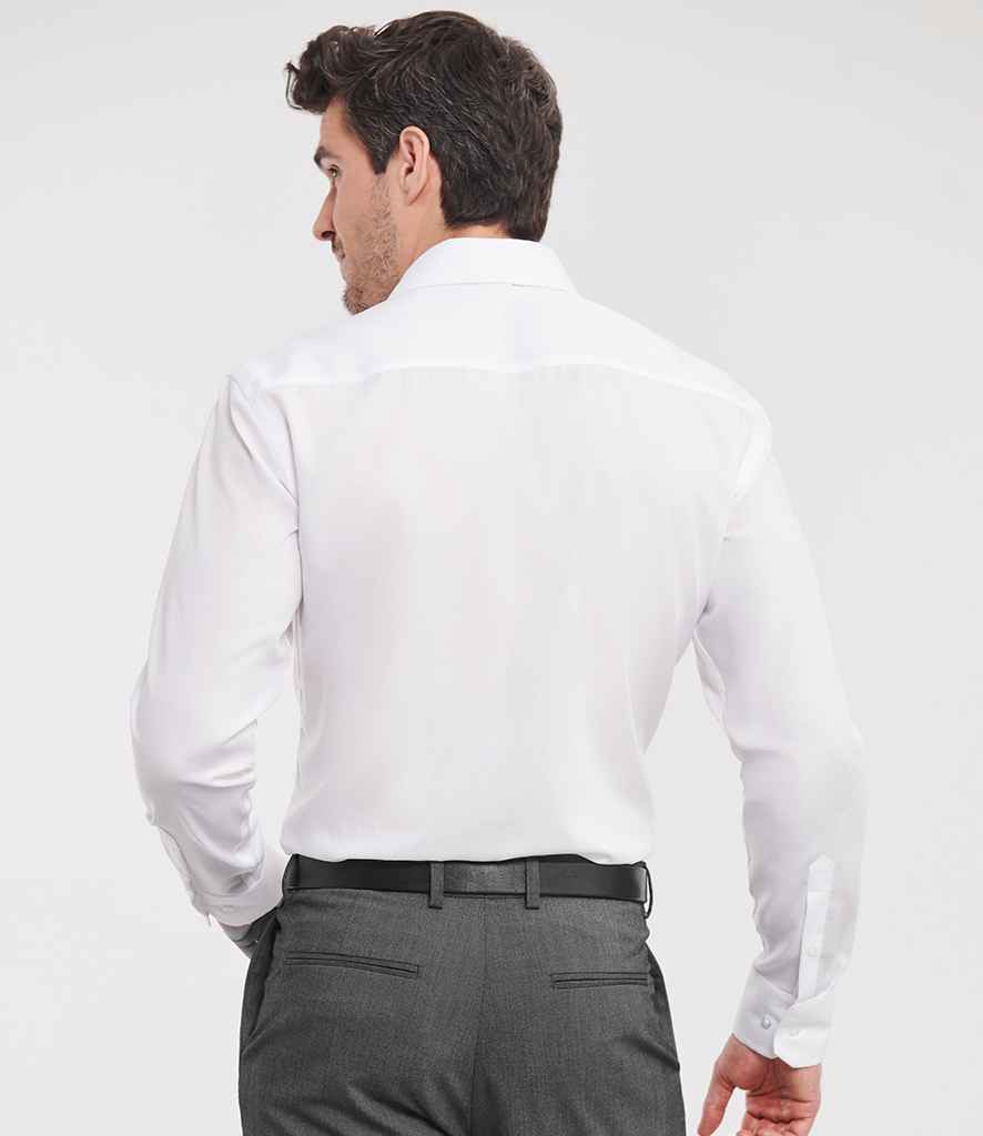 Russell Collection - Long Sleeve Tailored Ultimate Non-Iron Shirt - Pierre Francis