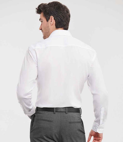 Russell Collection - Long Sleeve Tailored Ultimate Non-Iron Shirt - Pierre Francis