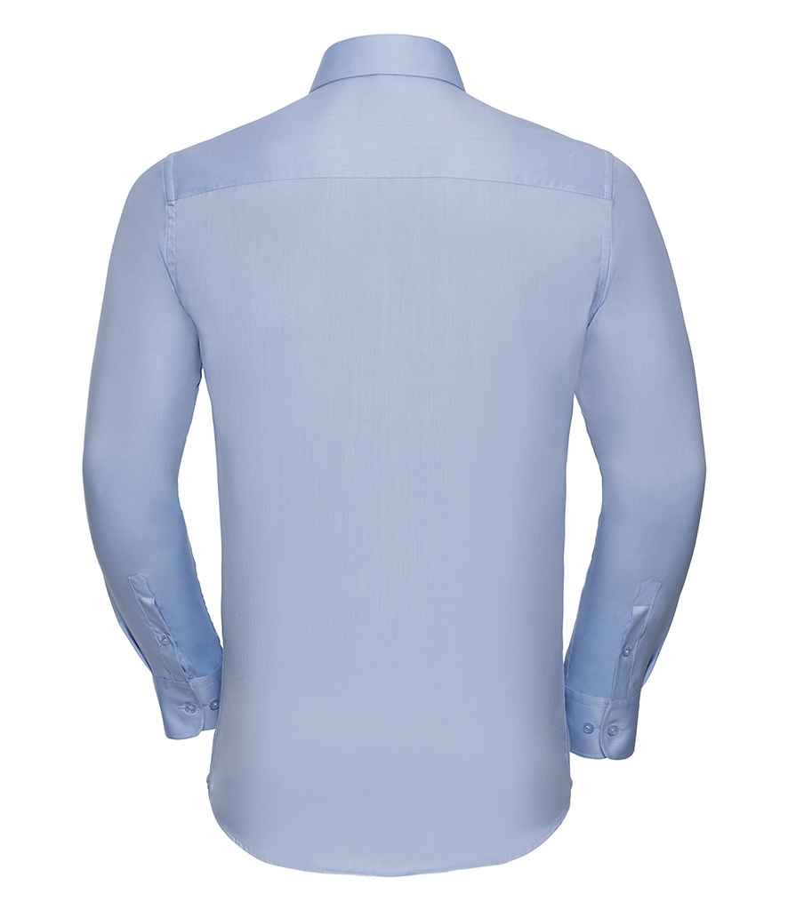 Russell Collection - Long Sleeve Herringbone Shirt