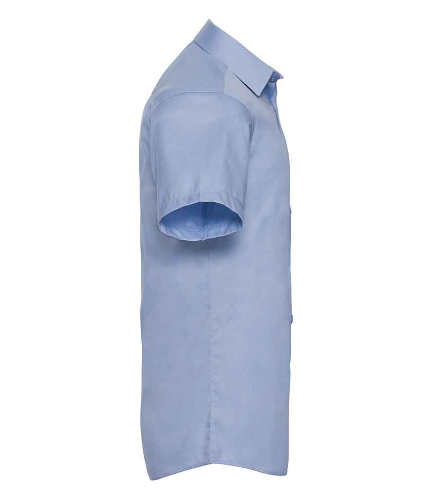 Russell Collection - Short Sleeve Herringbone Shirt