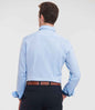 Russell Collection - Long Sleeve Contrast Herringbone Shirt - Pierre Francis