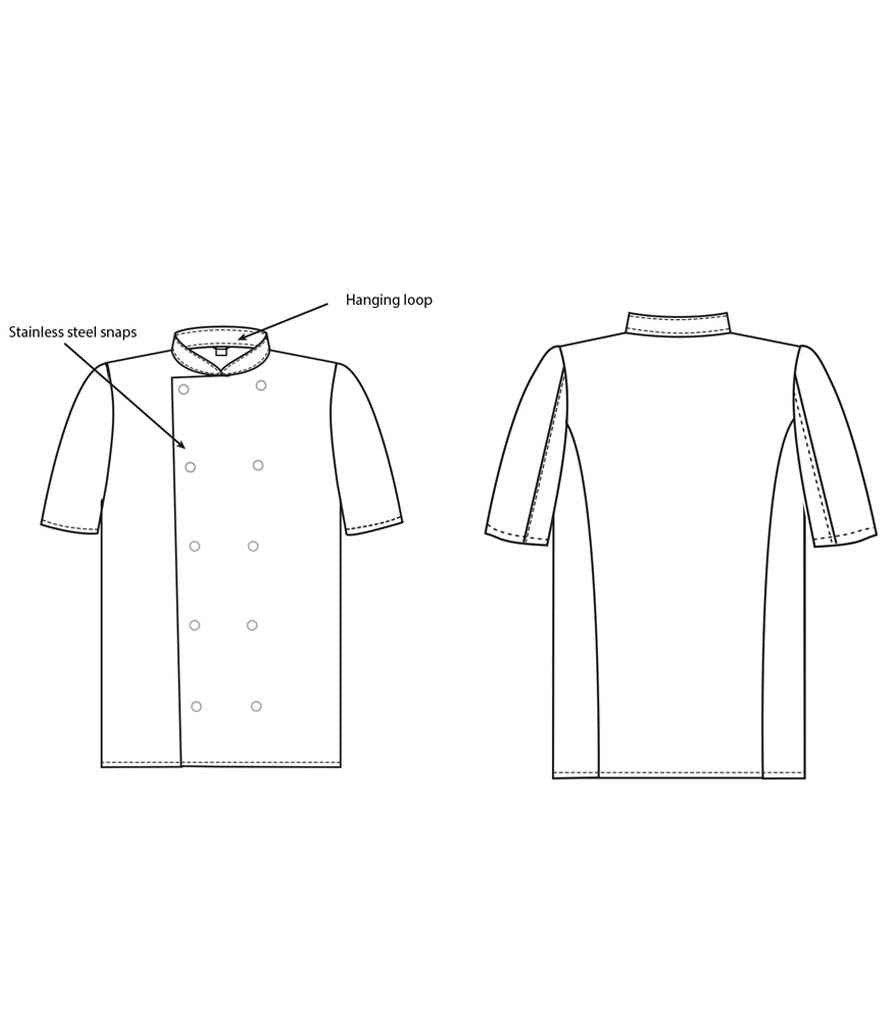 Dennys - Short Sleeve Chef's Jacket - Pierre Francis