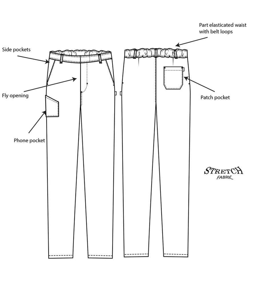 ADC - Slim Fit Stretch Trousers - Pierre Francis