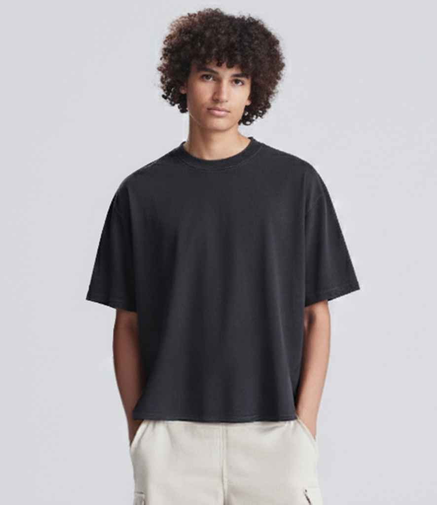 AWDis Heavyweight Boxy Cropped 240 T-Shirt - AT004 DBK XS