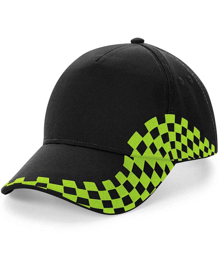 Beechfield - Grand Prix Cap - BB159 BK/LM ONE