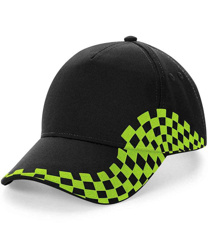 Beechfield - Grand Prix Cap - BB159 BK/LM ONE