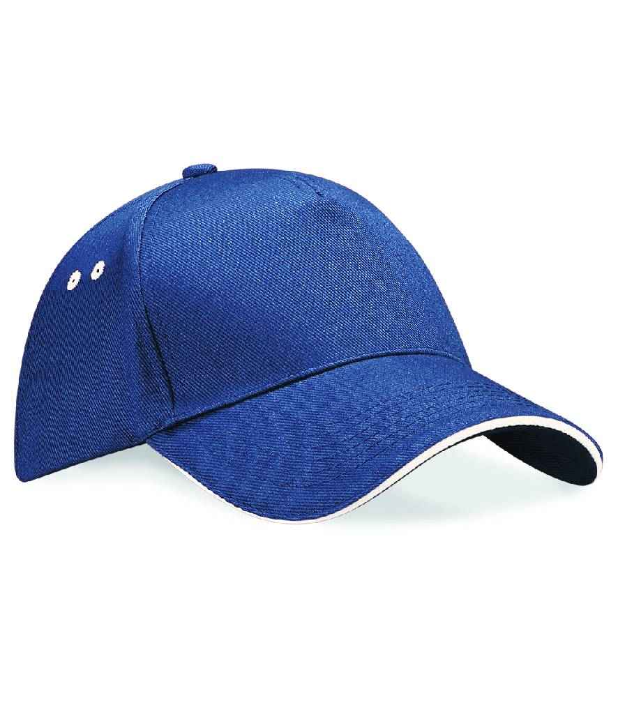 Beechfield - Ultimate 5 Panel Cap with Sandwich Peak - BB15C NV/PT ONE