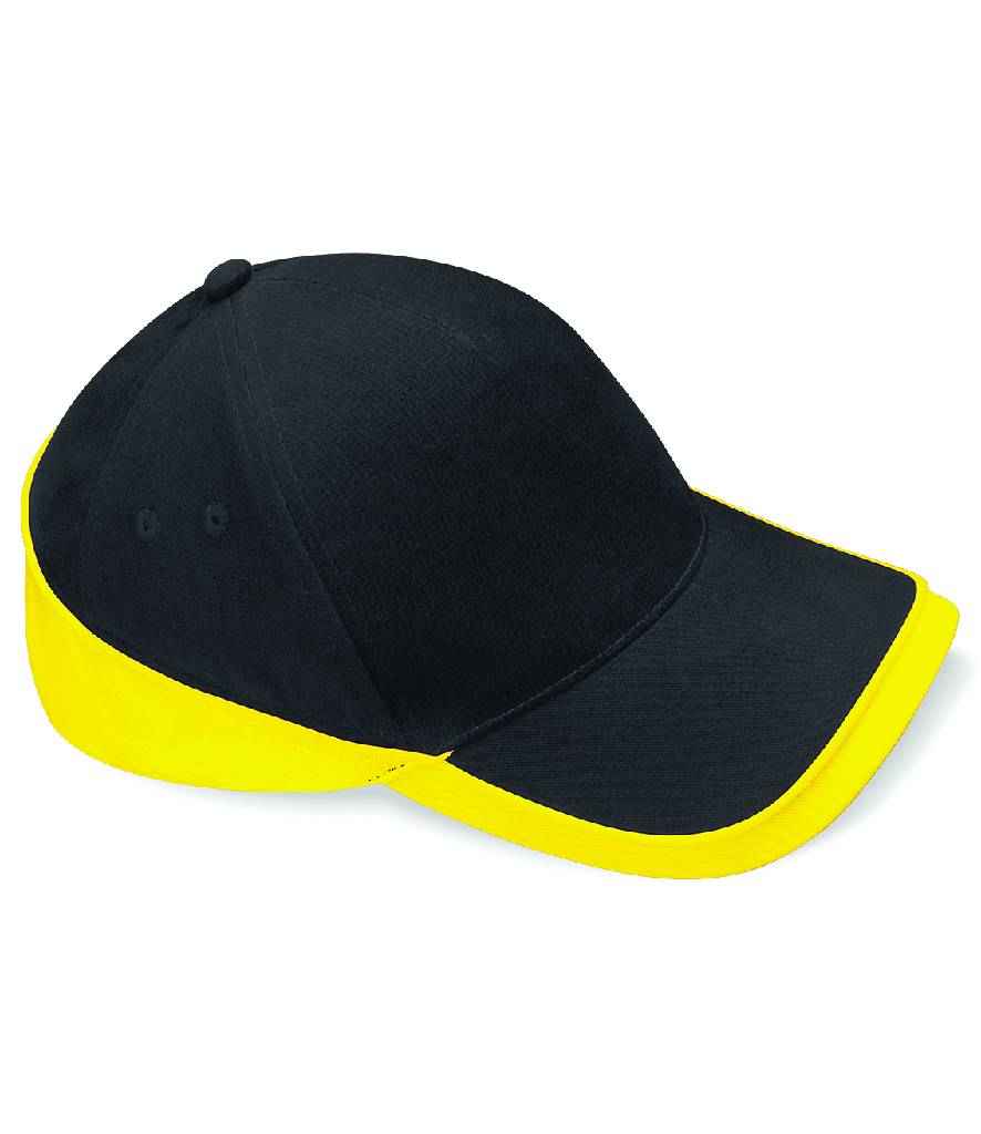 Beechfield - Teamwear Competition Cap - BB171 BK/YL ONE