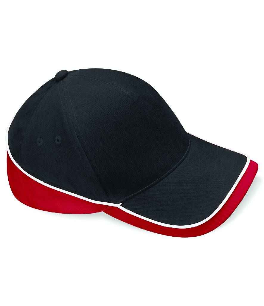 Beechfield - Teamwear Competition Cap - BB171 B/R/W ONE