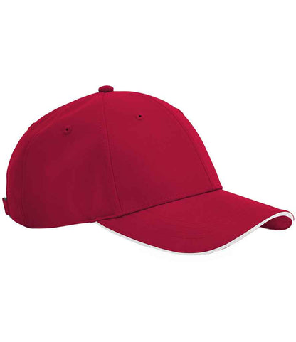 Beechfield - Team Sports-Tech Cap - BB195R BK/WH ONE