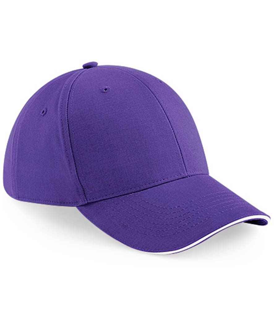 Beechfield - Athleisure 6 Panel Cap - BB20 PR/WH ONE