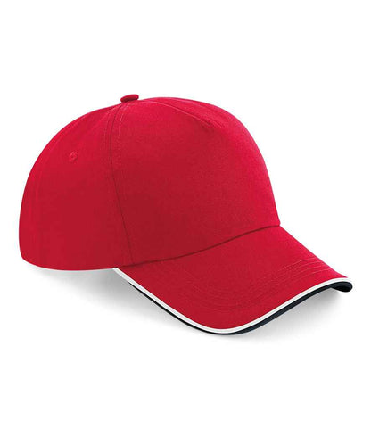 Beechfield Authentic Piped 5 Panel Cap - BB25C R-B-W ONE