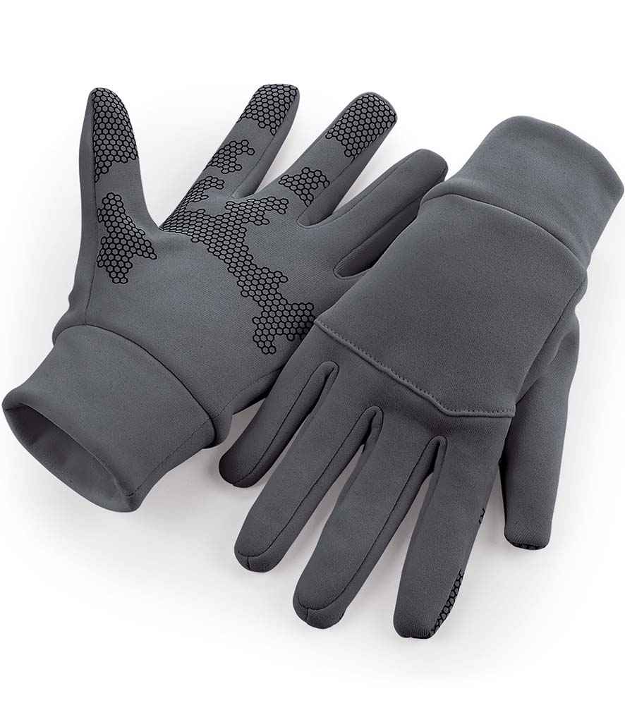 Beechfield Sports Tech Soft Shell Gloves - BB310 BLK S/M