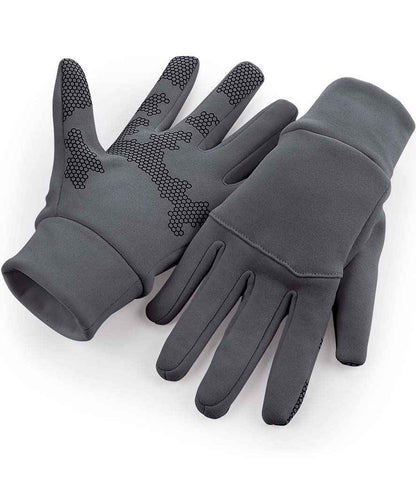 Beechfield Sports Tech Soft Shell Gloves - BB310 BLK S/M