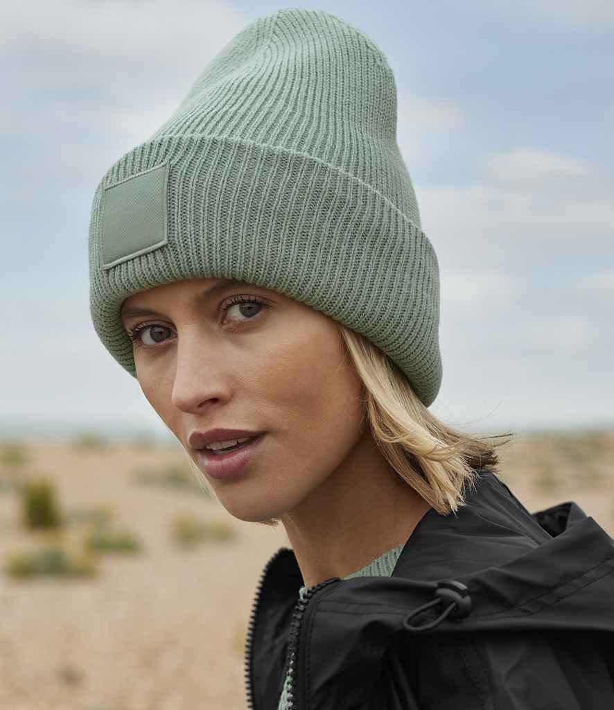 Beechfield - Deep Cuff Tonal Patch Beanie - BB336R DUG ONE