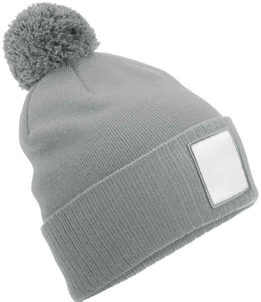 Beechfield - Appliqué Patch Pom Beanie