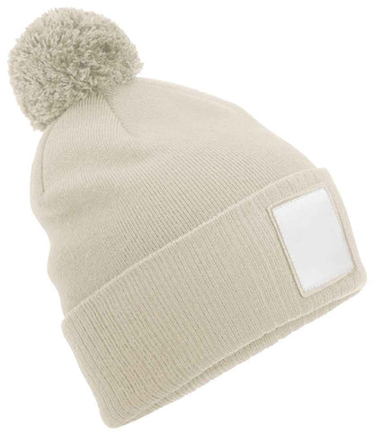 Beechfield - Appliqué Patch Pom Beanie