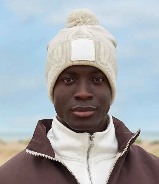 Beechfield - Appliqué Patch Pom Beanie