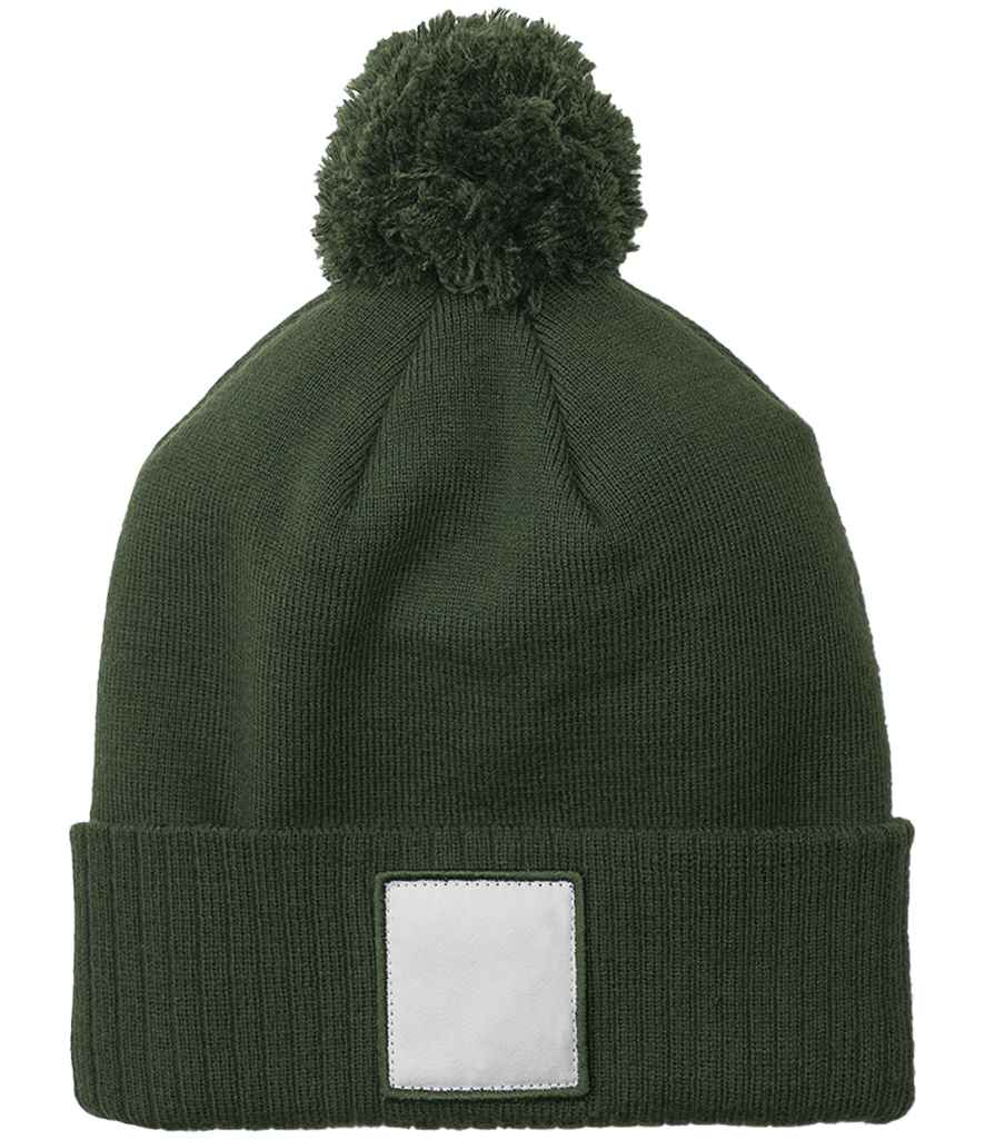 Beechfield - Appliqué Patch Pom Beanie - Pierre Francis
