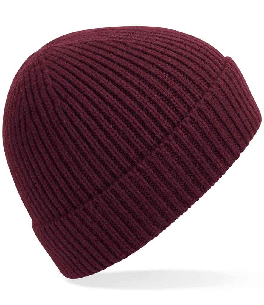 Beechfield - Engineered Knit Ribbed Beanie - BB380 BLK ONE