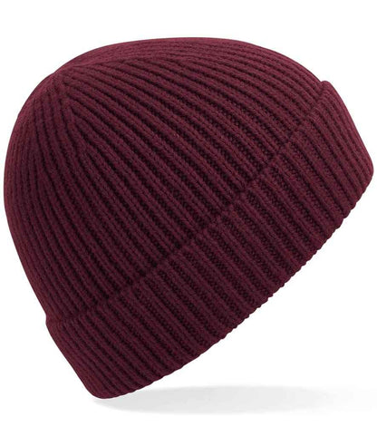 Beechfield - Engineered Knit Ribbed Beanie - BB380 BLK ONE