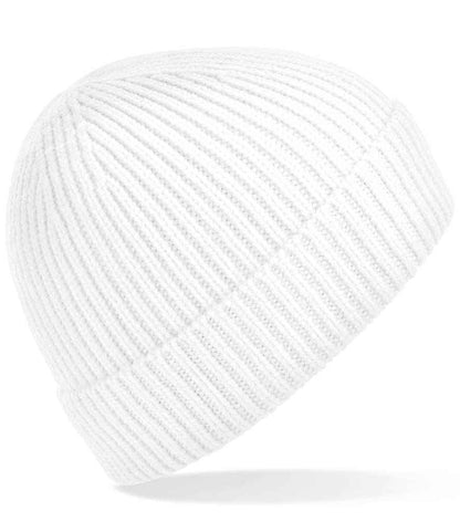 Beechfield - Engineered Knit Ribbed Beanie - BB380 WHI ONE