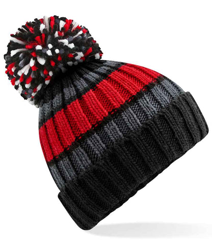 Beechfield - Hygge Striped Beanie - BB392 BKCH ONE