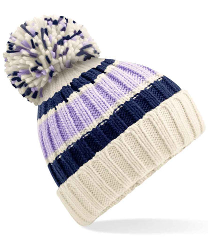 Beechfield - Hygge Striped Beanie - BB392 BLCC ONE