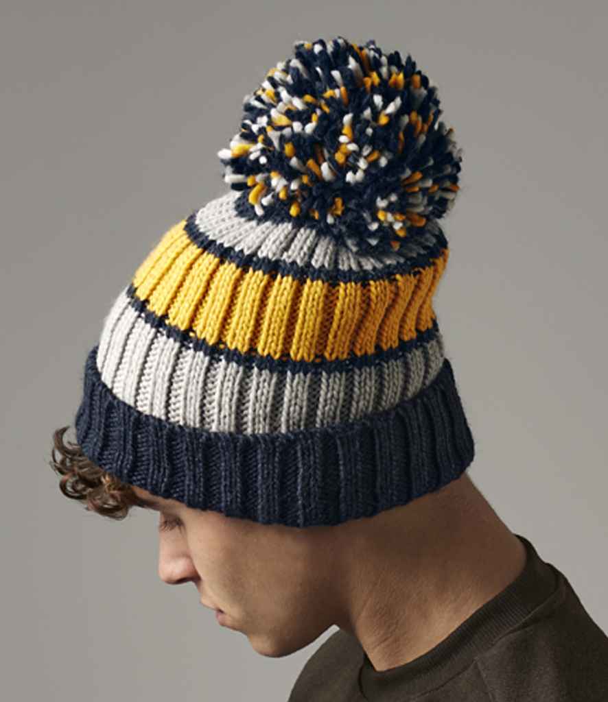 Beechfield - Hygge Striped Beanie - BB392 DJBL ONE