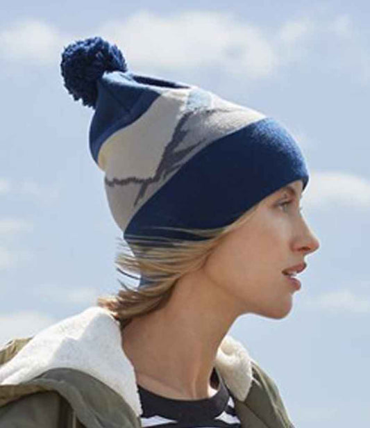 Beechfield - Mountain Peaks Pom Pom Beanie