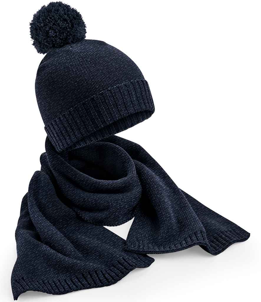 Beechfield - Knitted Scarf and Beanie Gift Set - Pierre Francis