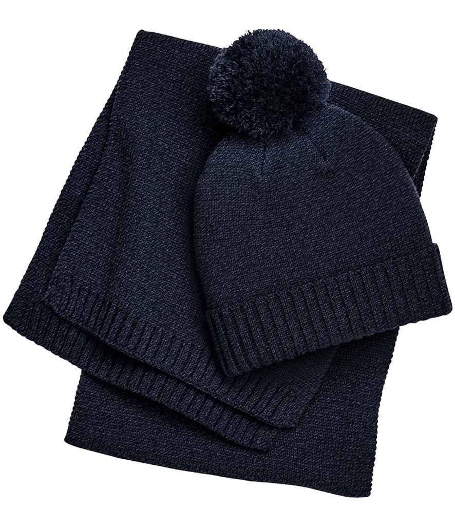 Beechfield - Knitted Scarf and Beanie Gift Set - Pierre Francis