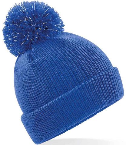 Beechfield - Kids Reflective Bobble Beanie - BB406B BLK ONE
