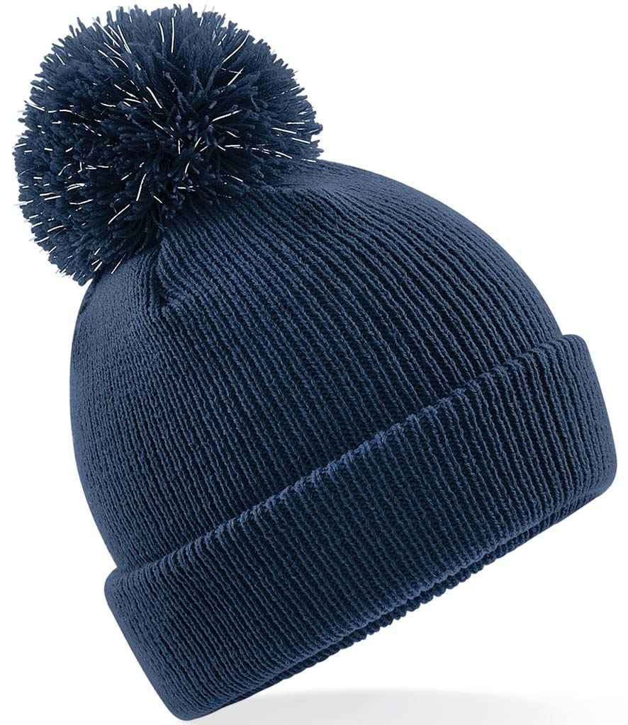 Beechfield - Kids Reflective Bobble Beanie - BB406B BLK ONE