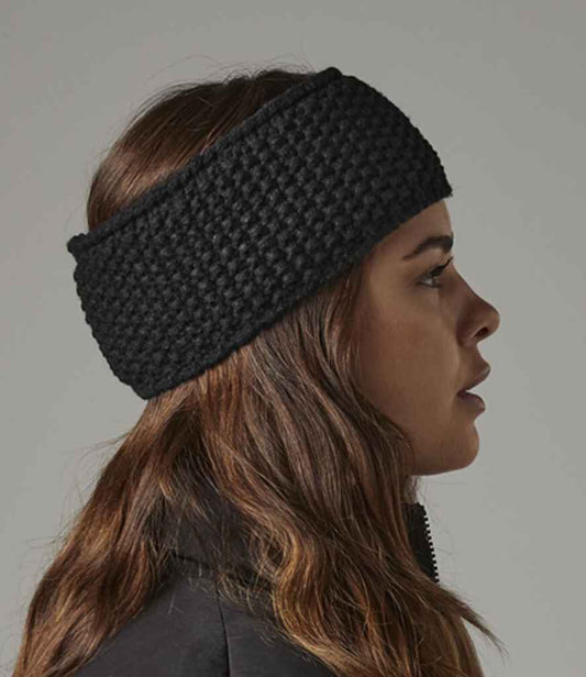 Beechfield - Slopeside Waffle Headband - BB434 BLK ONE