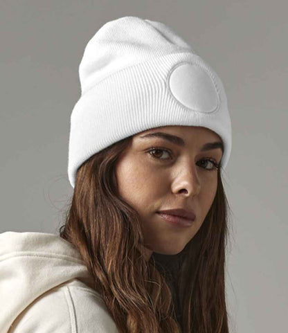 Beechfield - Circular Patch Beanie - BB446 WHI ONE