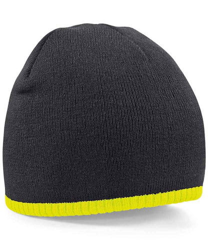 Beechfield - Two Tone Pull-On Beanie - BB44C B/FLO ONE
