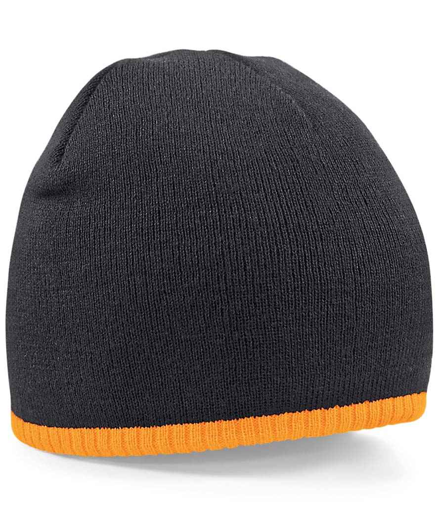 Beechfield - Two Tone Pull-On Beanie - BB44C B/FLO ONE